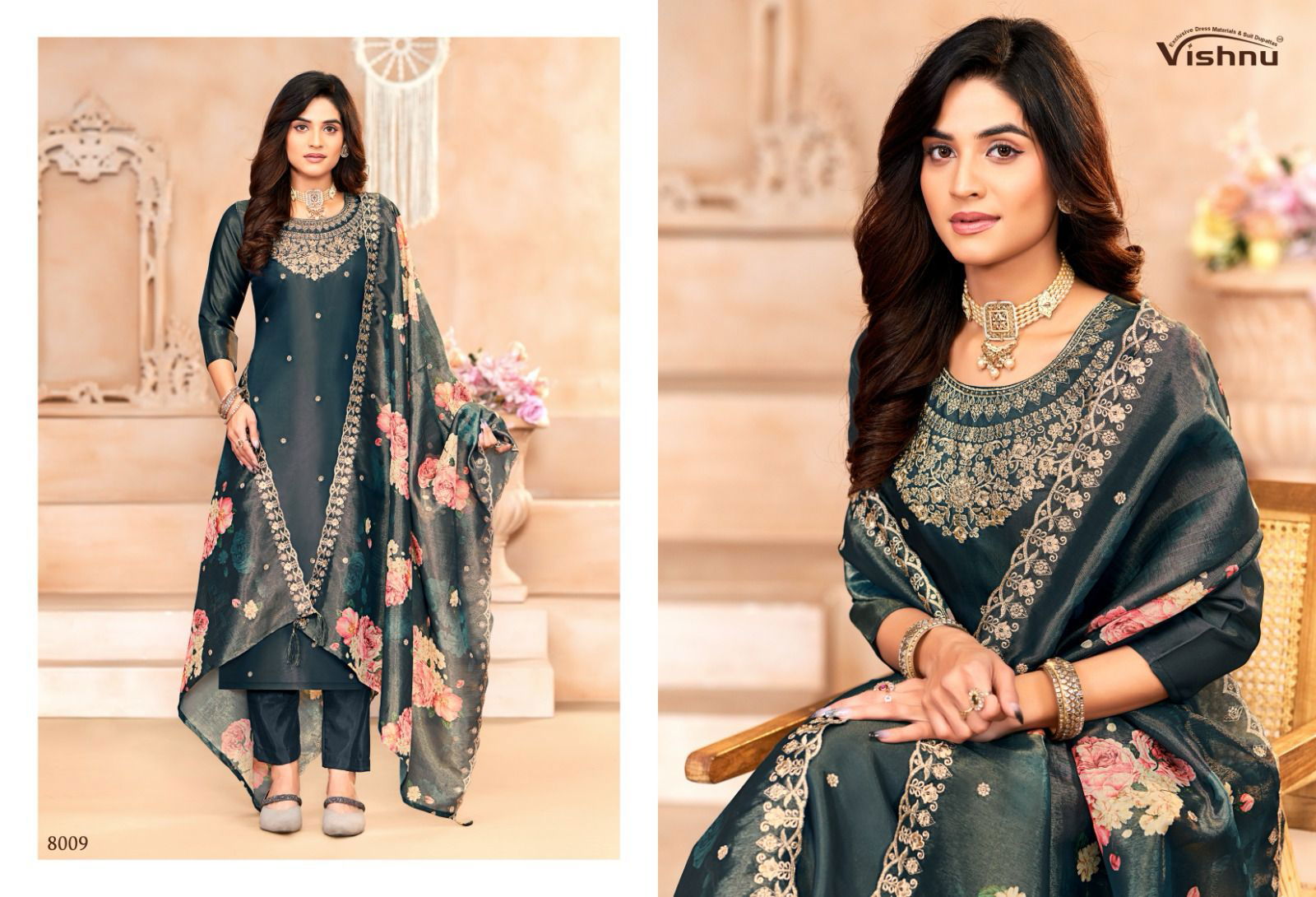 Sajada By Vishnu Shimmer Dress Material Wholesale Market In Surat With Price